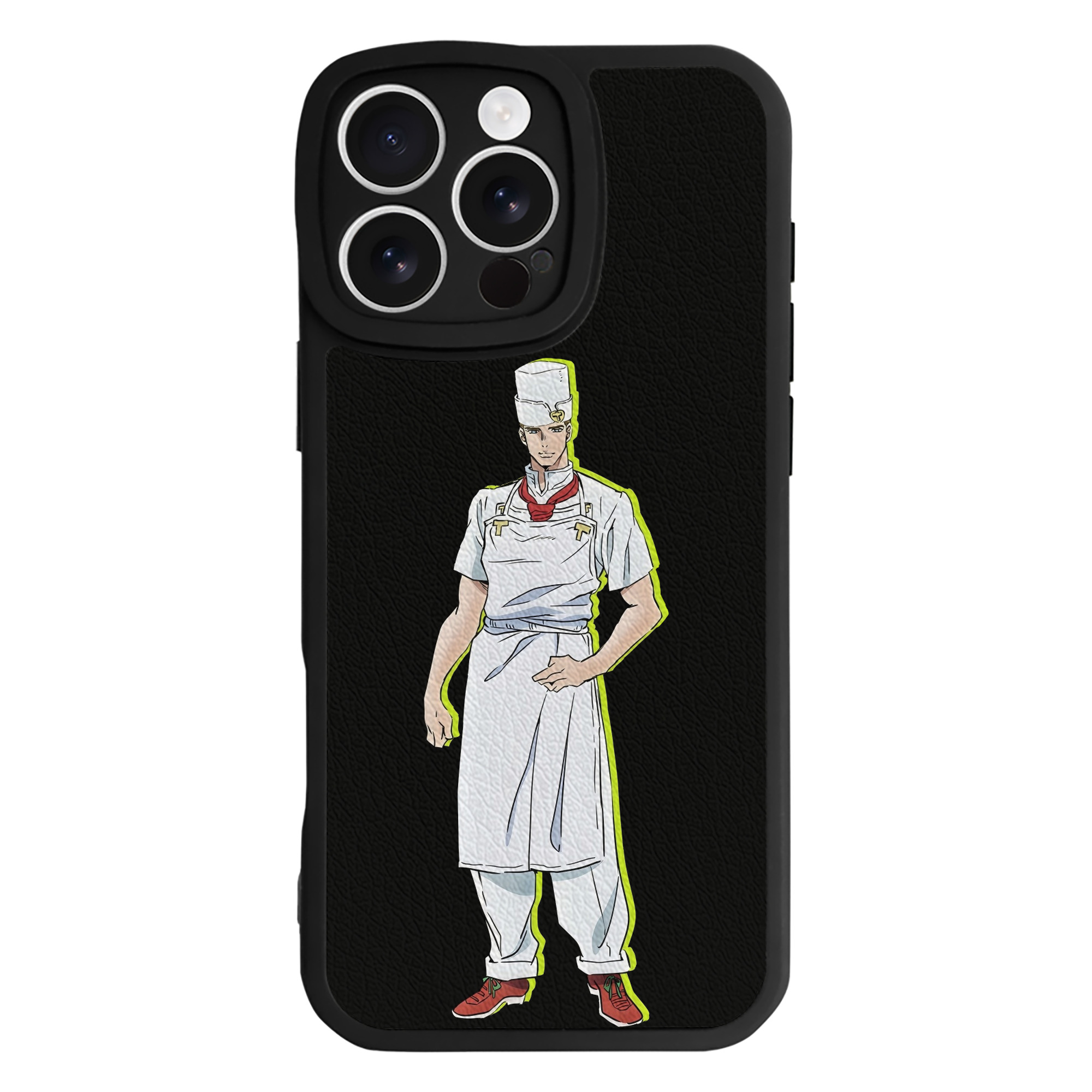 （画像用） ジョジョの奇妙な冒険 Tonio Trussardi JoJo's Bizarre Adventure トニオ?トラッサルディ 【iPhone 16シリーズ対応】シリコンスマホケース（レザー調） 材質：シリコン